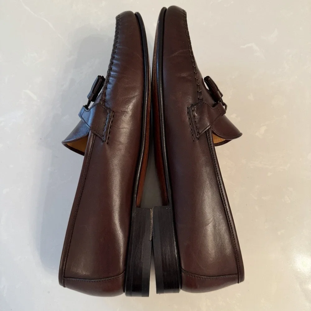 Allen Edmonds Men's Brown Tassel Loafers Size 14 D Made In Italy